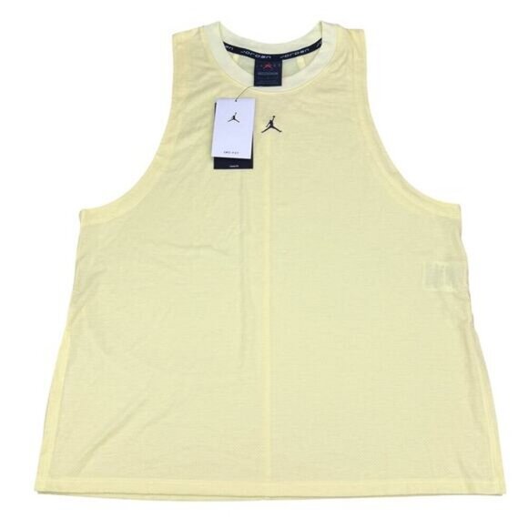 Jordan Women's Diamond Tank In Citron Tint Black Size Medium - Picture 3 of 5
